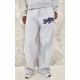 Tall Grey Marl Baltimore Borg Applique Detail Wide Leg Sweatpants Tall Grey Marl Baltimore Borg Applique Detail Wide Leg Sweatpants