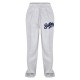 Tall Grey Marl Baltimore Borg Applique Detail Wide Leg Sweatpants Tall Grey Marl Baltimore Borg Applique Detail Wide Leg Sweatpants
