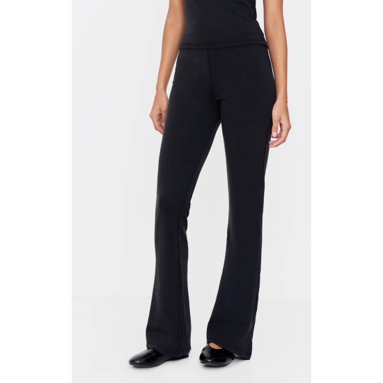 Black Premium Soft Touch Skinny Flare Pants Black Premium Soft Touch Skinny Flare Pants