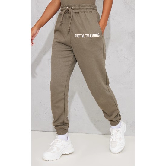 PRETTYLITTLETHING Sage Khaki Prettylittlething High Waist Cuffed Sweatpant PRETTYLITTLETHING Sage Khaki Prettylittlething High Waist Cuffed Sweatpant
