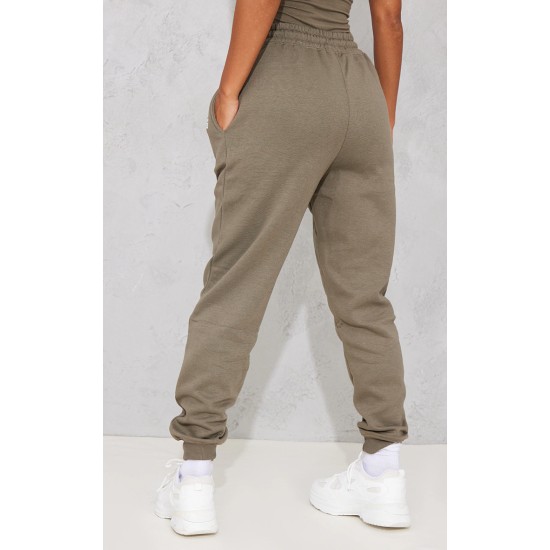 PRETTYLITTLETHING Sage Khaki Prettylittlething High Waist Cuffed Sweatpant PRETTYLITTLETHING Sage Khaki Prettylittlething High Waist Cuffed Sweatpant