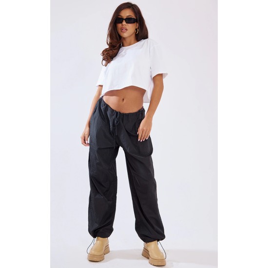 Cotton White Oversized Crop T-Shirt Cotton White Oversized Crop T-Shirt