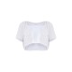 Cotton White Oversized Crop T-Shirt Cotton White Oversized Crop T-Shirt