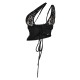 Shape Black Lace Up Bralet Top Shape Black Lace Up Bralet Top