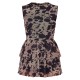 Brown Cow Print Mesh Rara Skort Romper Brown Cow Print Mesh Rara Skort Romper