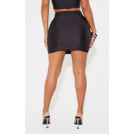 Shape Black Disco Sculpt Micro Mini Skirt Shape Black Disco Sculpt Micro Mini Skirt