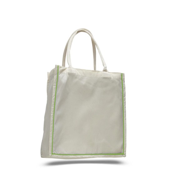 Canvas Tote Bag with Stripe Canvas Tote Bag with Stripe