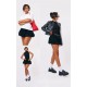 Black Stretch Woven Micro Mini Puffball Skirt Black Stretch Woven Micro Mini Puffball Skirt