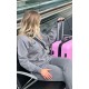 PRETTYLITTLETHING Charcoal Grey Logo Badge Detail Oversized Hoodie PRETTYLITTLETHING Charcoal Grey Logo Badge Detail Oversized Hoodie