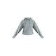 PRETTYLITTLETHING Charcoal Grey Logo Badge Detail Oversized Hoodie PRETTYLITTLETHING Charcoal Grey Logo Badge Detail Oversized Hoodie