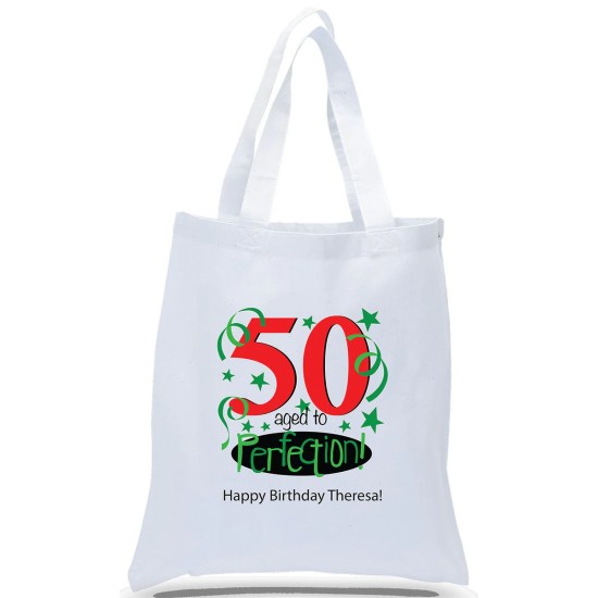 Aged to Perfection! 50th Birthday Tote Bag Aged to Perfection! 50th Birthday Tote Bag