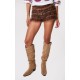 Chocolate Frill Mesh Bloomer Shorts Chocolate Frill Mesh Bloomer Shorts