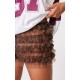Chocolate Frill Mesh Bloomer Shorts Chocolate Frill Mesh Bloomer Shorts