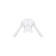 White Fitted Buckle Detail Shirt White Fitted Buckle Detail Shirt