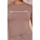 PRETTYLITTLETHING Toffee Logo Short Sleeved Bodysuit PRETTYLITTLETHING Toffee Logo Short Sleeved Bodysuit