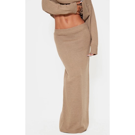 Light Mocha Soft Knit Maxi Skirt Light Mocha Soft Knit Maxi Skirt
