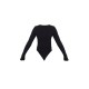 Basic Black Cotton Blend Scoop Neck Long Sleeve Bodysuit Basic Black Cotton Blend Scoop Neck Long Sleeve Bodysuit