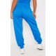 PRETTYLITTLETHING Blue Logo High Waisted Cuffed Sweatpants PRETTYLITTLETHING Blue Logo High Waisted Cuffed Sweatpants