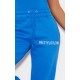 PRETTYLITTLETHING Blue Logo High Waisted Cuffed Sweatpants PRETTYLITTLETHING Blue Logo High Waisted Cuffed Sweatpants