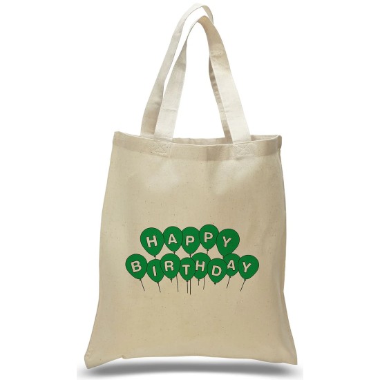 Happy Birthday with Balloons Gift Tote Bag Happy Birthday with Balloons Gift Tote Bag