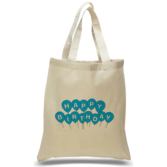 Happy Birthday with Balloons Gift Tote Bag Happy Birthday with Balloons Gift Tote Bag