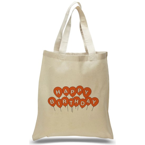 Happy Birthday with Balloons Gift Tote Bag Happy Birthday with Balloons Gift Tote Bag