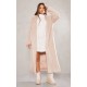 Beige Premium Soft Faux Fur Tailored Maxi Coat Beige Premium Soft Faux Fur Tailored Maxi Coat
