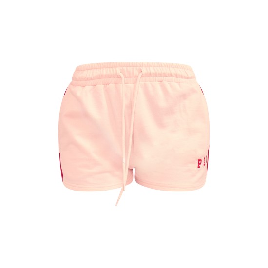 PRETTYLITTLETHING Baby Pink Contrast Binding Runner Shorts PRETTYLITTLETHING Baby Pink Contrast Binding Runner Shorts