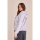 Grey Marl Oversized Hooded Zip Up Sweat Hoodie Grey Marl Oversized Hooded Zip Up Sweat Hoodie