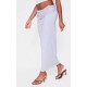 Grey Marl Foldover Cotton Maxi Skirt Grey Marl Foldover Cotton Maxi Skirt