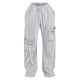 Shape Light Grey Washed Double Waistband Pocket Detail Wide Leg Sweatpants Shape Light Grey Washed Double Waistband Pocket Detail Wide Leg Sweatpants
