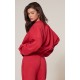 PRETTYLITTLETHING Red Boxy Embroidered Sweatshirt PRETTYLITTLETHING Red Boxy Embroidered Sweatshirt