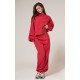 PRETTYLITTLETHING Red Boxy Embroidered Sweatshirt PRETTYLITTLETHING Red Boxy Embroidered Sweatshirt