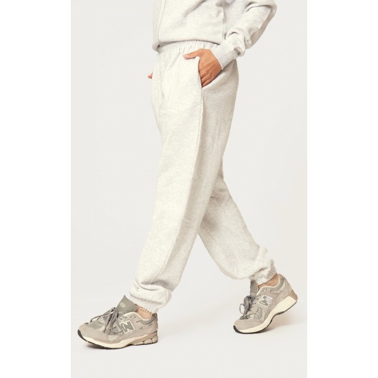 Ash Grey Pintuck Detail Oversized Sweatpants Ash Grey Pintuck Detail Oversized Sweatpants