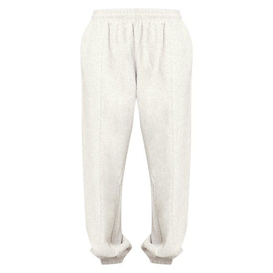 Ash Grey Pintuck Detail Oversized Sweatpants Ash Grey Pintuck Detail Oversized Sweatpants
