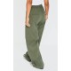 Petite Green Peach Skin Wide Leg Cargo Pants Petite Green Peach Skin Wide Leg Cargo Pants