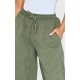 Petite Green Peach Skin Wide Leg Cargo Pants Petite Green Peach Skin Wide Leg Cargo Pants