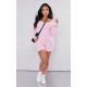 Shape Light Pink Snatched Ribbed Long Sleeve Unitard Shape Light Pink Snatched Ribbed Long Sleeve Unitard