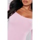 Shape Light Pink Snatched Ribbed Long Sleeve Unitard Shape Light Pink Snatched Ribbed Long Sleeve Unitard