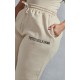 PRETTYLITTLETHING Plus Oatmeal High Waisted Cuffed Sweatpants PRETTYLITTLETHING Plus Oatmeal High Waisted Cuffed Sweatpants
