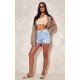 Tall Light Blue Wash Distressed Denim Shorts Tall Light Blue Wash Distressed Denim Shorts