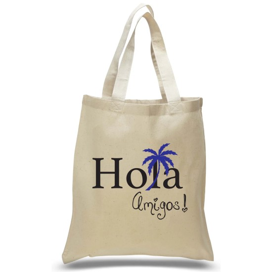 Hola Amigos With Palm Tree Welcome Tote Hola Amigos With Palm Tree Welcome Tote