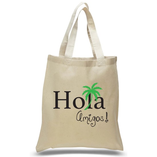 Hola Amigos With Palm Tree Welcome Tote Hola Amigos With Palm Tree Welcome Tote