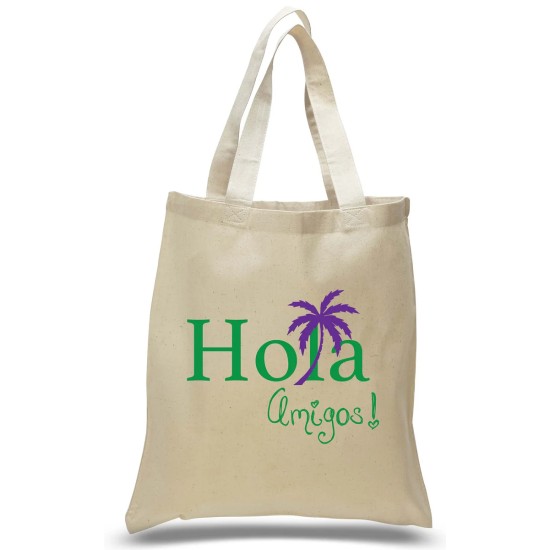 Hola Amigos With Palm Tree Welcome Tote Hola Amigos With Palm Tree Welcome Tote