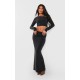 Black Premium Soft Touch Low Rise Maxi Skirt Black Premium Soft Touch Low Rise Maxi Skirt