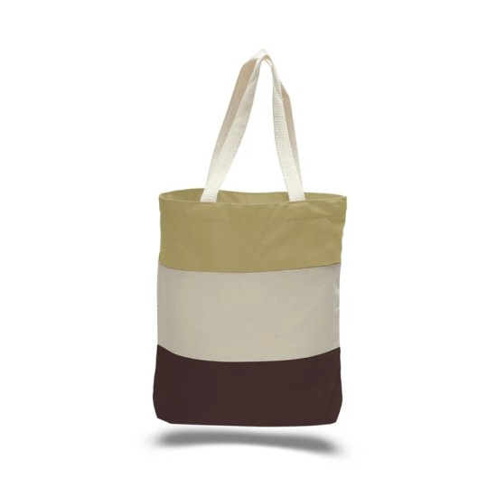 Heavy Duty Tri-Colored Canvas Tote Heavy Duty Tri-Colored Canvas Tote