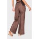 Petite Chocolate Faux Leather Wide Leg Pants Petite Chocolate Faux Leather Wide Leg Pants
