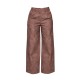 Petite Chocolate Faux Leather Wide Leg Pants Petite Chocolate Faux Leather Wide Leg Pants