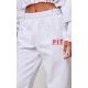 PRETTYLITTLETHING Grey Marl Oversized Cuffed Sweatpants PRETTYLITTLETHING Grey Marl Oversized Cuffed Sweatpants