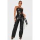 Shape Black Lace Up Faux Leather Pants Shape Black Lace Up Faux Leather Pants